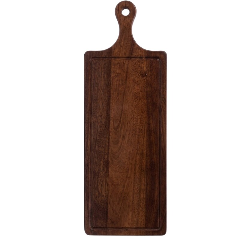 BANDEJA RECT MADERA C/MANIJA 47X17CM Unica