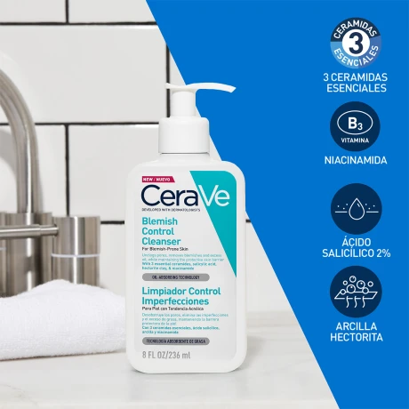 Cerave Gel Limpiador Control Imperfecciones Cerave Gel Limpiador Control Imperfecciones
