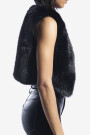 CHALECO FUR MEELA Negro