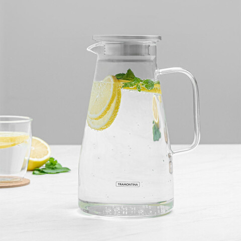 Jarra de vidrio 1,8 lt c/ tapa de acero inoxidable -TRAMONTINA TF0380