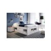 Cama 2 plazas con Cajones Madera maciza - Charme Blanco