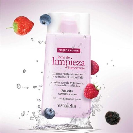 Violetta Leche de limpieza Humectante Frutos Rojos 145 ml Violetta Leche de limpieza Humectante Frutos Rojos 145 ml