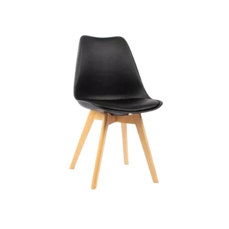 SILLA EAMES TAPIZADA NEGRA SILLA EAMES TAPIZADA NEGRA