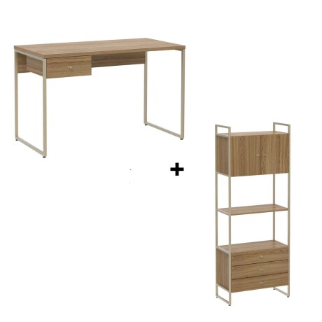 ESCRITORIO + GRAN BIBLIOTECA VOSS