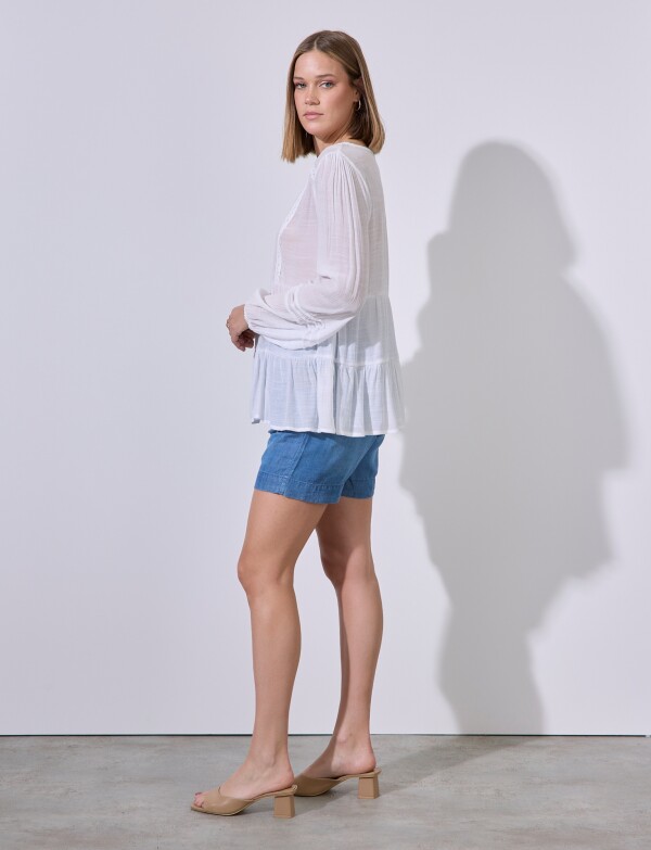 Blusa Puntilla BLANCO