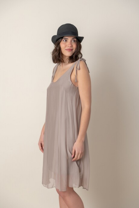 VESTIDO ANDROMEDA Visón