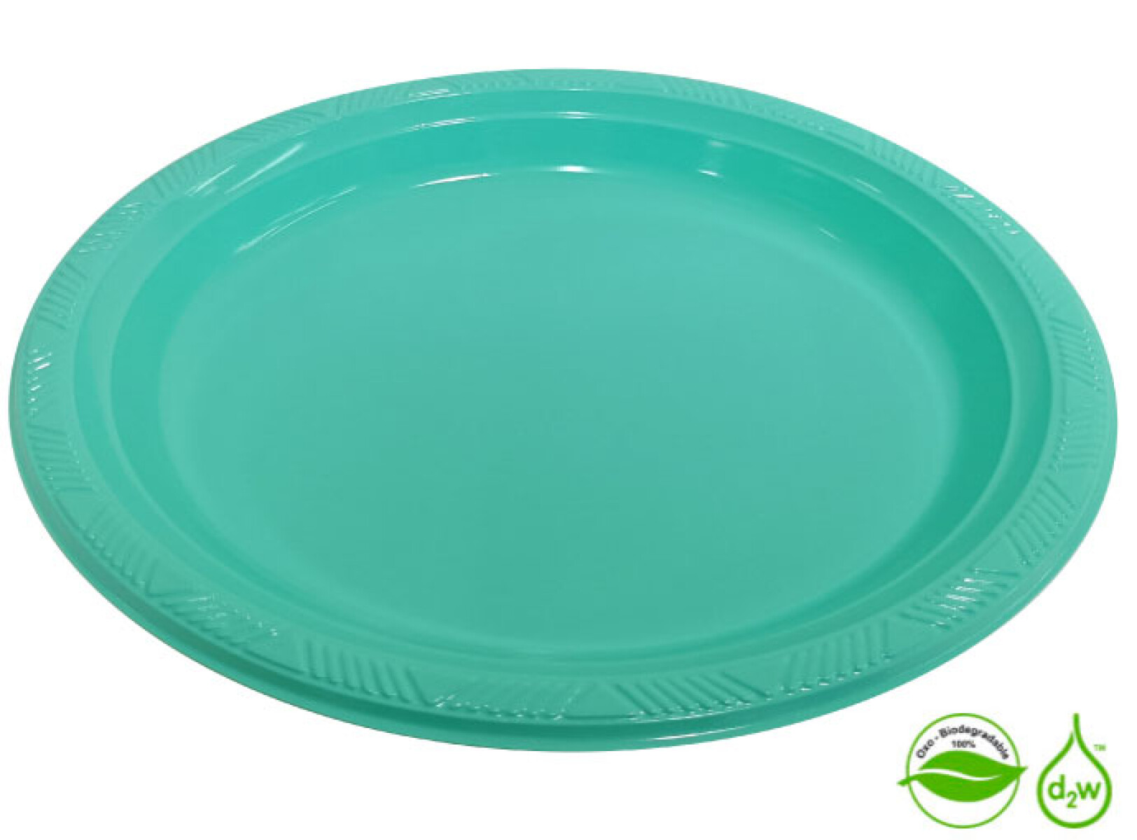 Plato Biodegradable 15cm x10Un - Verde Pastel 