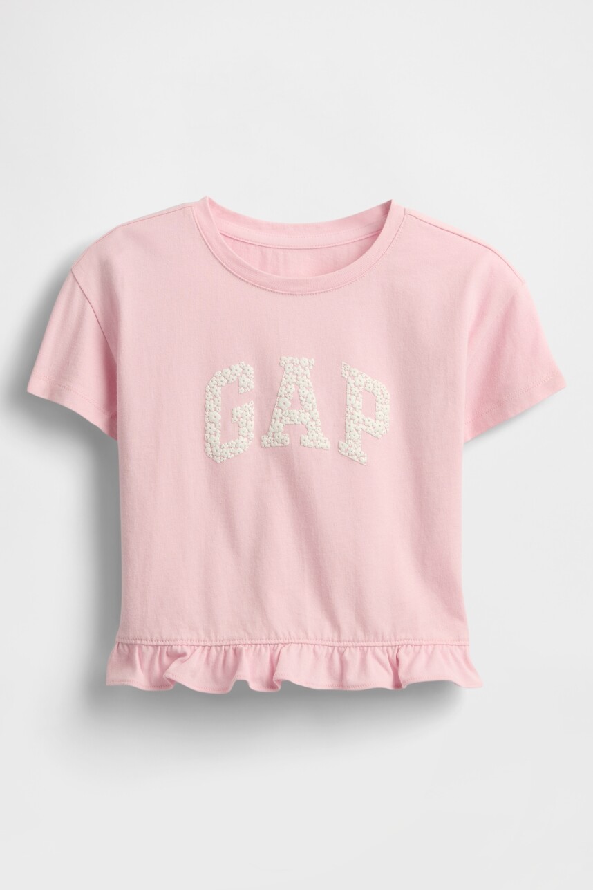Remera Logo Gap Toddler Niña Rose Mist