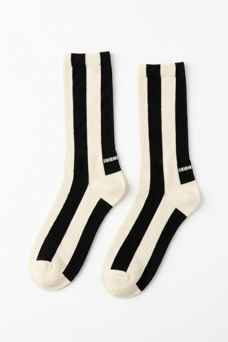 Medias franjas negro