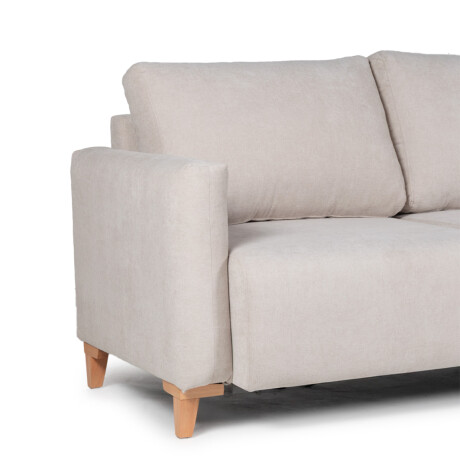 Rinconera Cuarzo - Tela Microfibra - Chaise derecho TC 1010 (Beige)