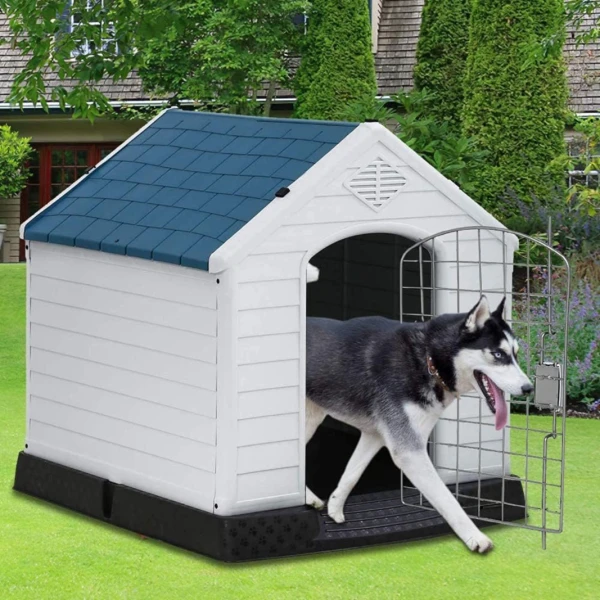 Casa Casilla Mascota Cucha Perro Grande Térmica Con Reja Casa Casilla Mascota Cucha Perro Grande Térmica Con Reja