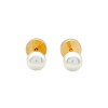 Abridores Perlas españolas-Oro Bajo-Con Perla-AB8004 Conperla