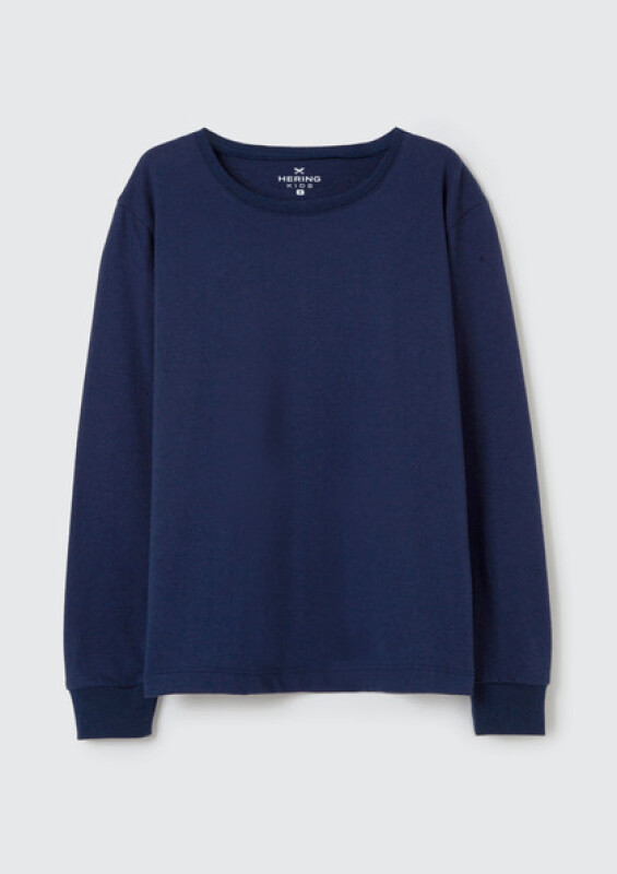 CAMISETA ML MASC AZUL ESCURO