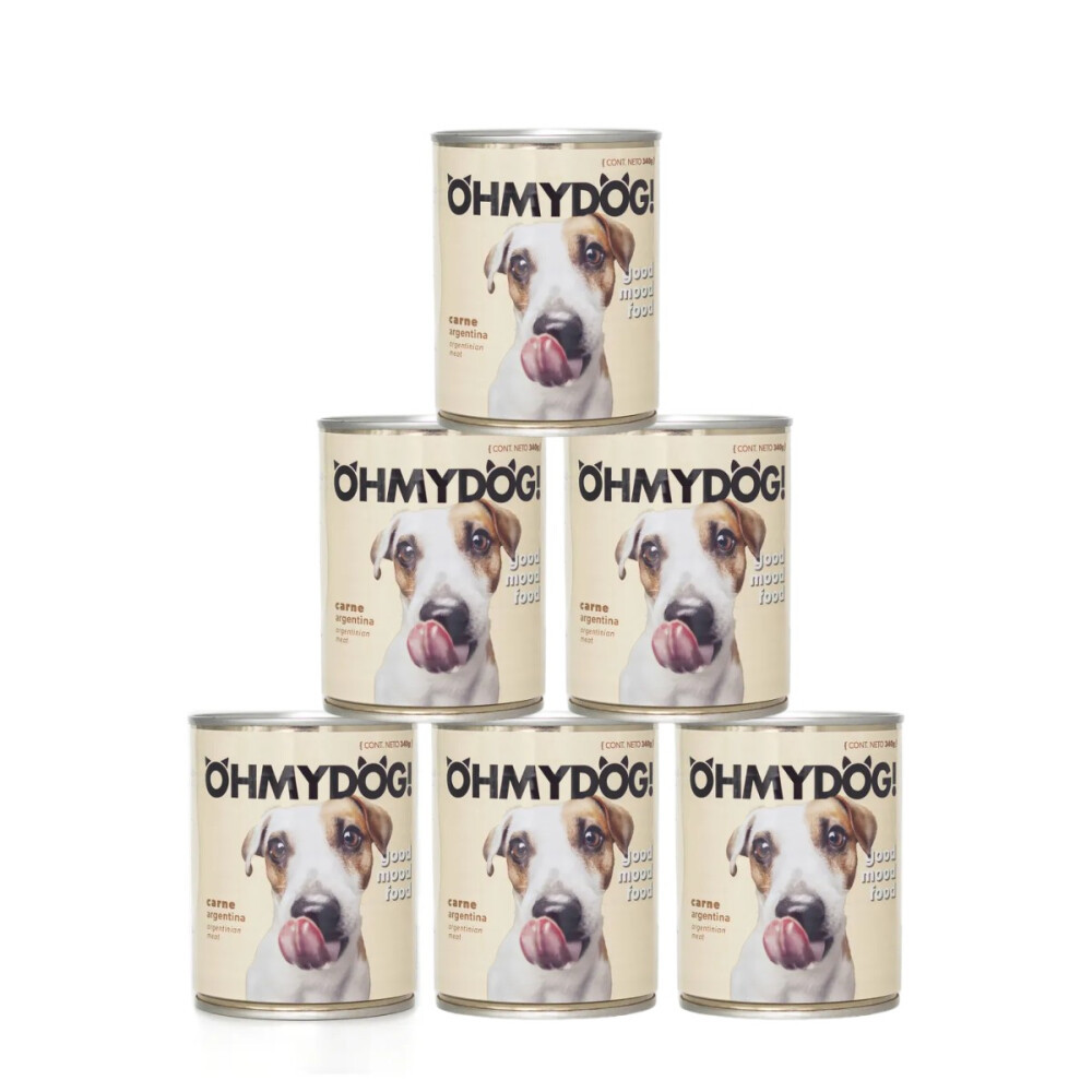 KIT x6 OH MY DOG! CARNE ARGENTINA X 340 GR. KIT x6 OH MY DOG! CARNE ARGENTINA X 340 GR.
