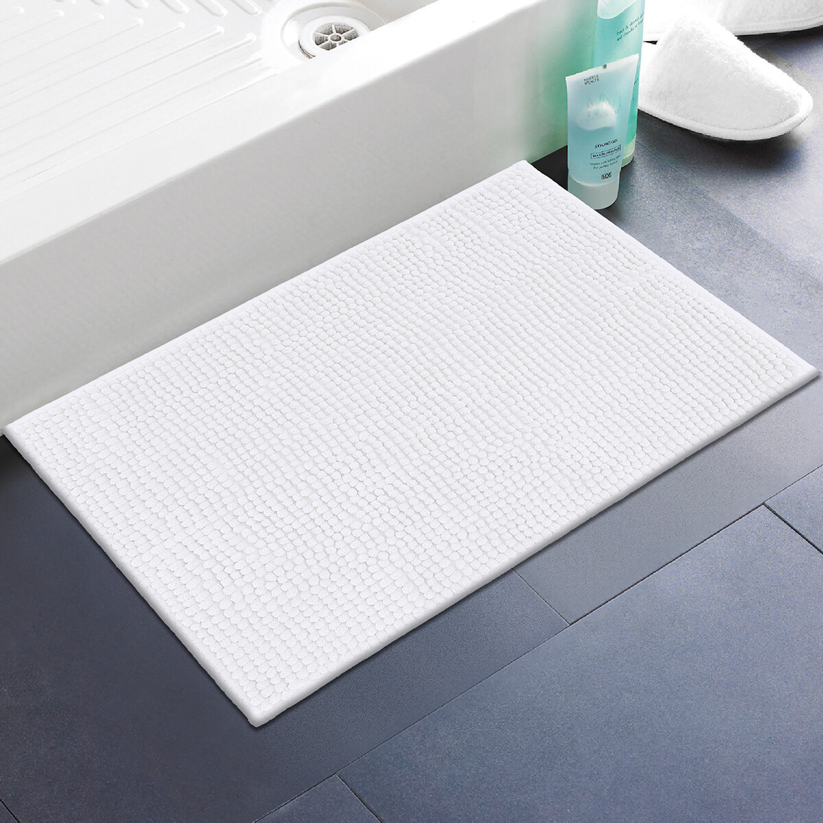 Alfombra Chenille 40 x 60 Cm - BLANCO 