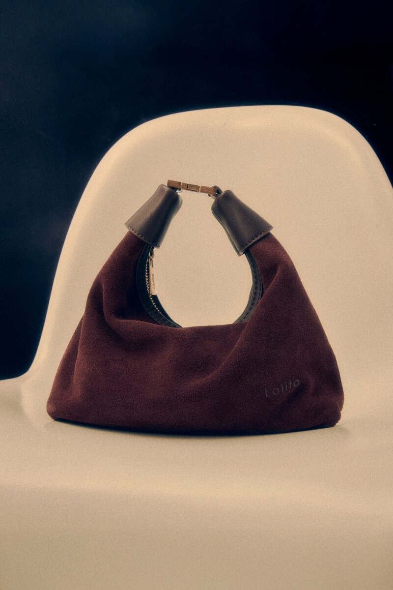 Bandolera de cuero hobo - ciruela 