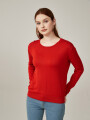 Sweater Planus Rojo Oscuro