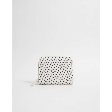 Billetera Cuerina Estampado Flores