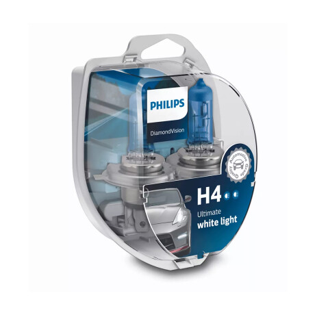 LAMPARA - HALOGENA 12V 60/55W H4 P43 DIAMOND VISION PACK X2 PHILIPS LAMPARA - HALOGENA 12V 60/55W H4 P43 DIAMOND VISION PACK X2 PHILIPS