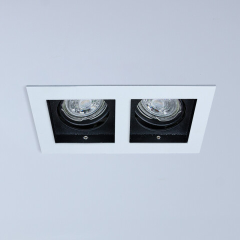 Downlight rectangular ZARA blanco 2xGU10 (no inc.) MN0016