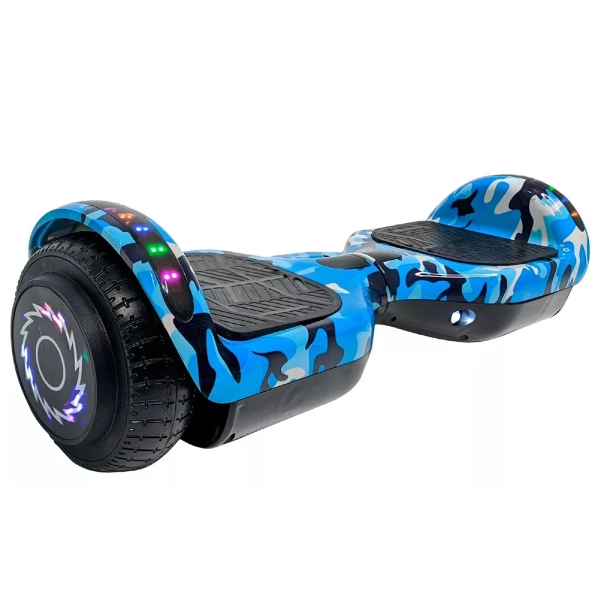 Patineta Eléctrica Hoverboard Bluetooth - AZUL-CAMUFLADO 