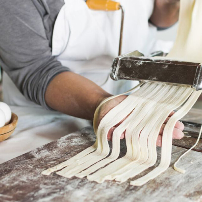 Máquina de pasta en acero inoxidable PLATEADO