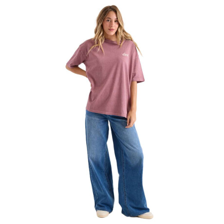 Remera Volcom Off The Grid Bad Tee Bordo