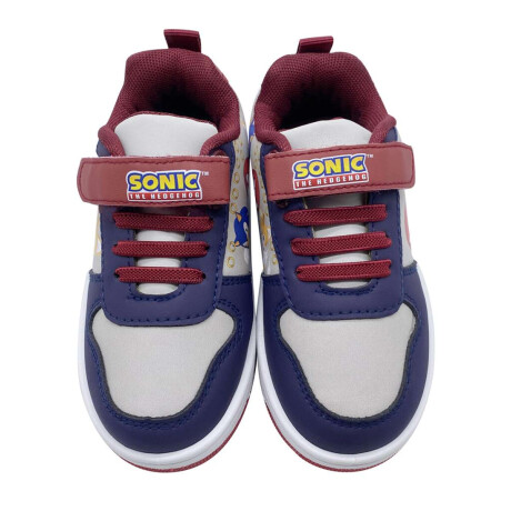 Calzado Deportivo con Cordones Sonic Talle 25-30 azul y rojo