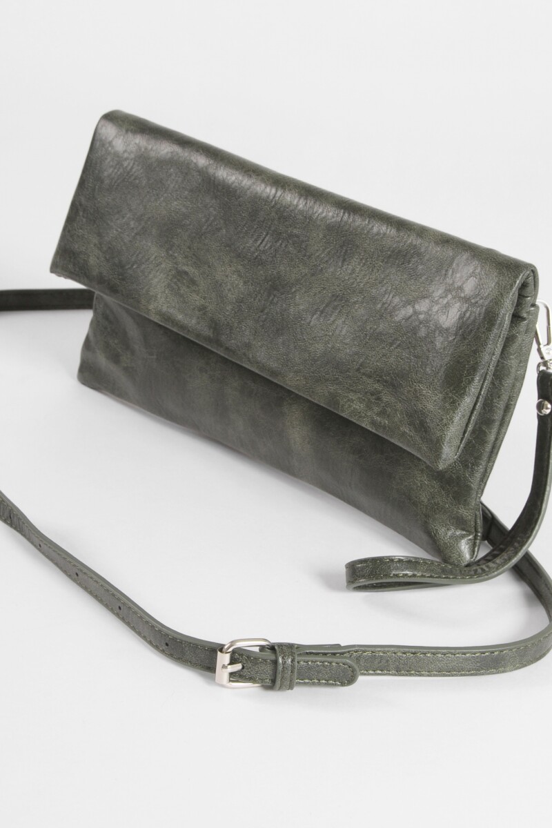 Sobre con correa removible verde