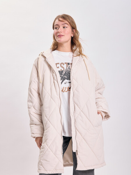 Campera capitoneada Crudo