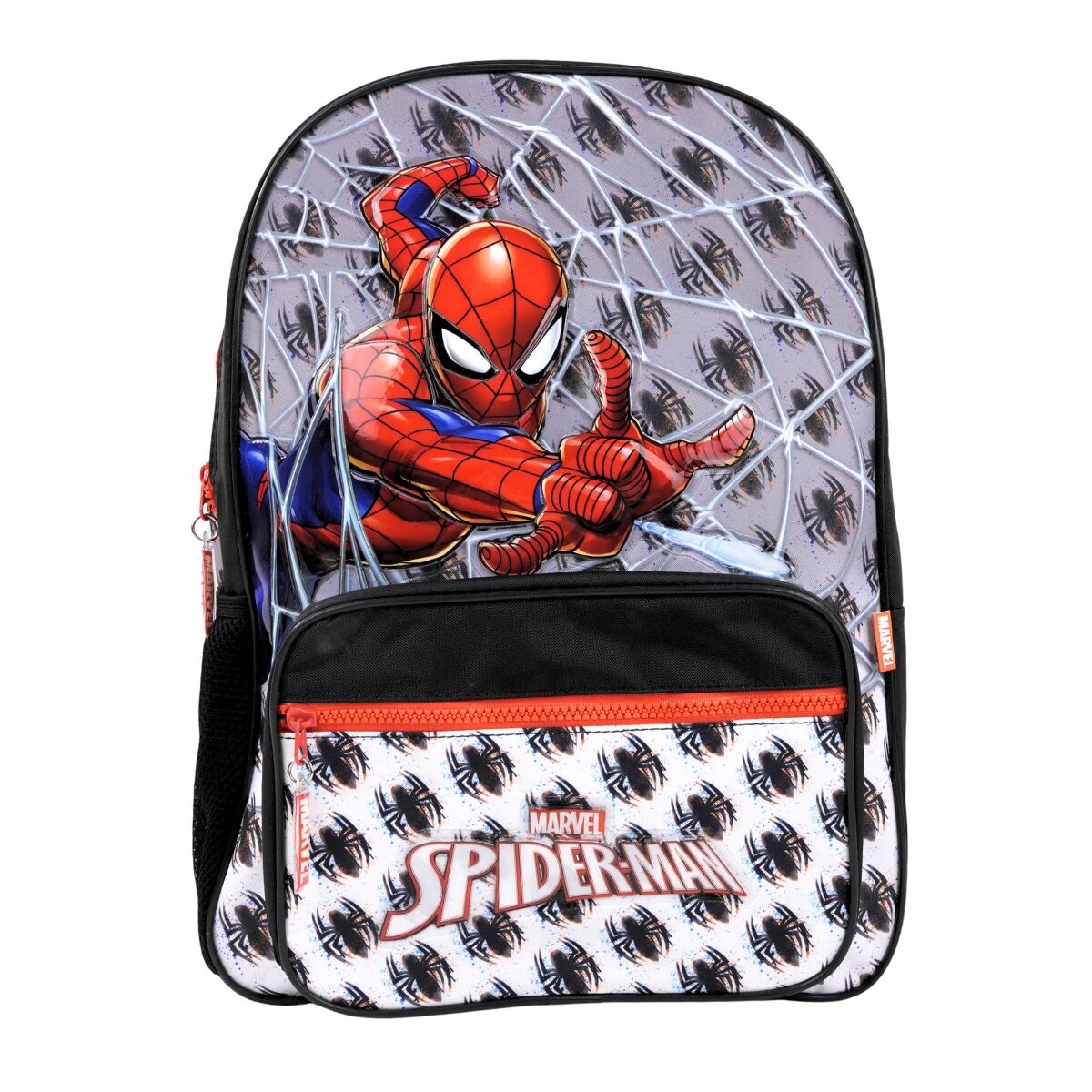 Mochila 16´ Spiderman aranñas con bolsillo 