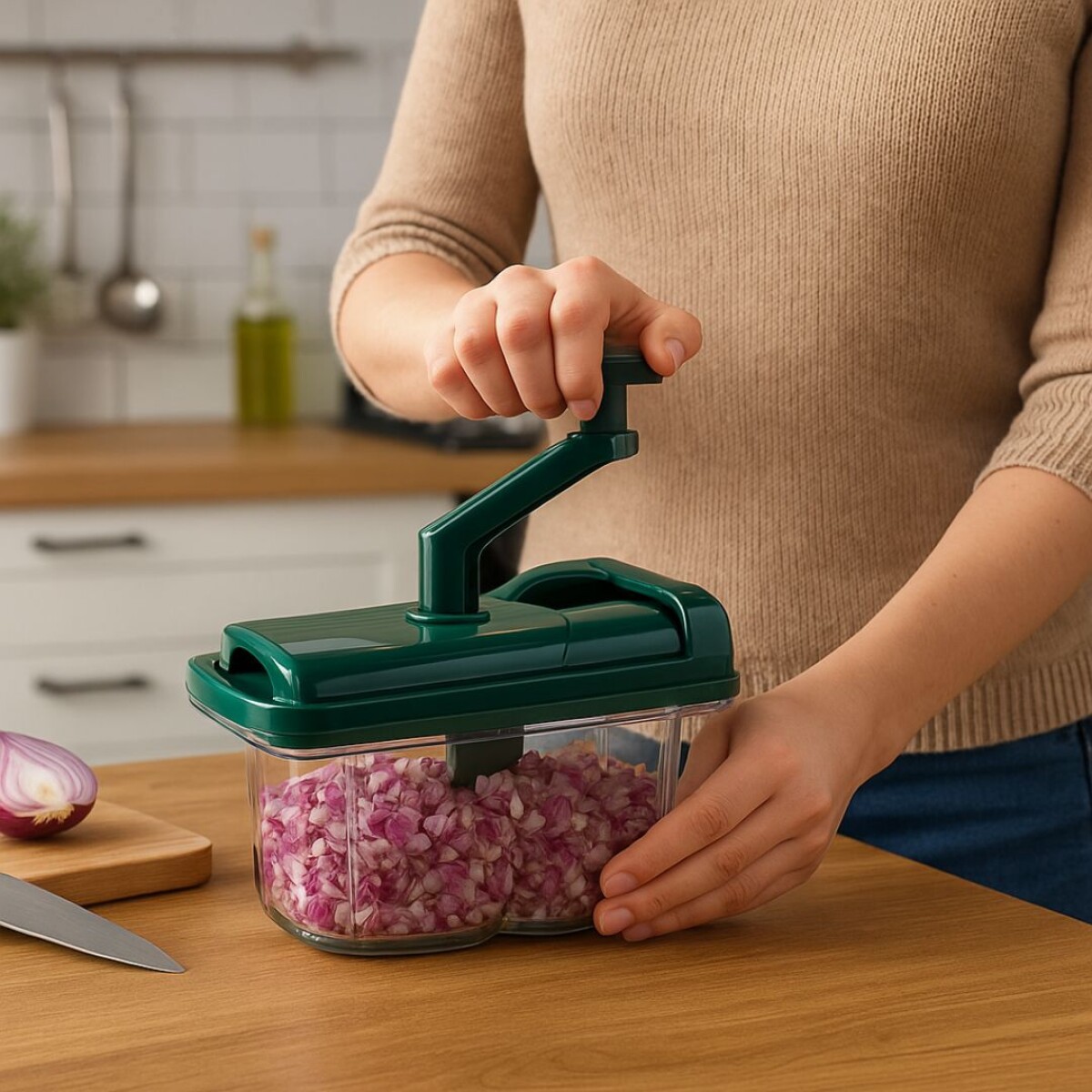 PICADOR DE VEGETALES CON MANIJA 