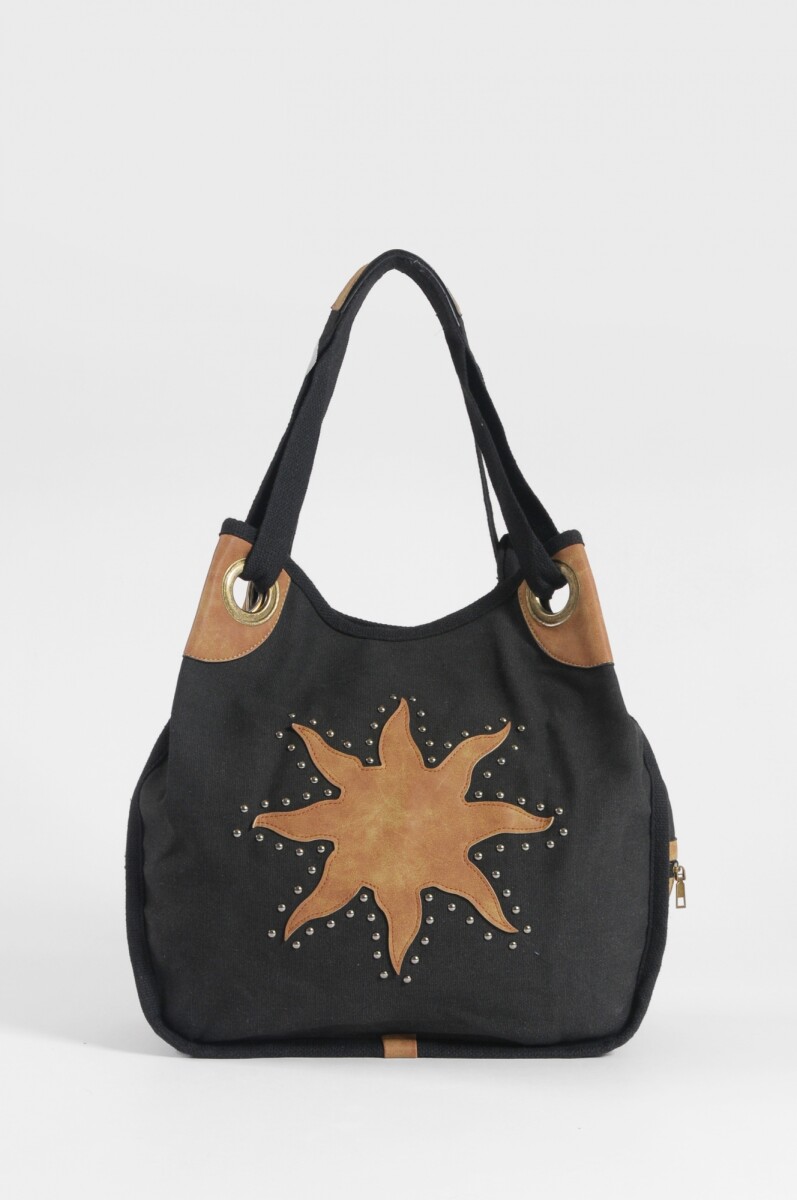 Bolso oversize canvas yorugua - negro 
