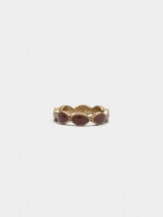Anillo Con Esmalte marron