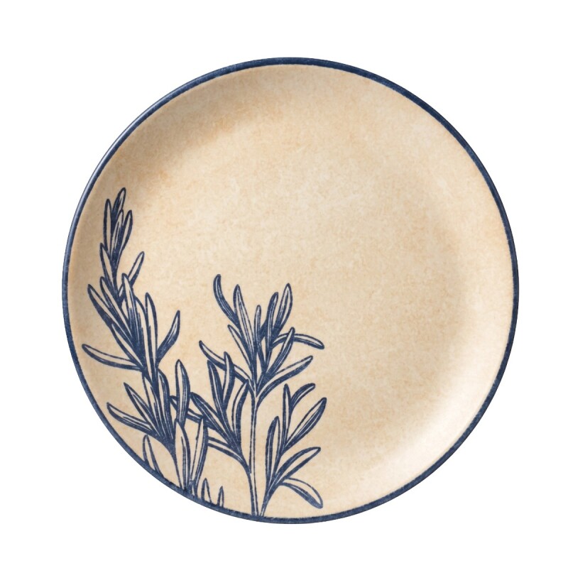PLATO PLAYO AZUL DIS ESPIGAS SPICES 29CM Unica