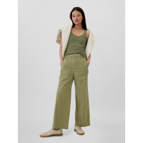 V-EASY WIDE LEG KHAKI WALDEN GREEN