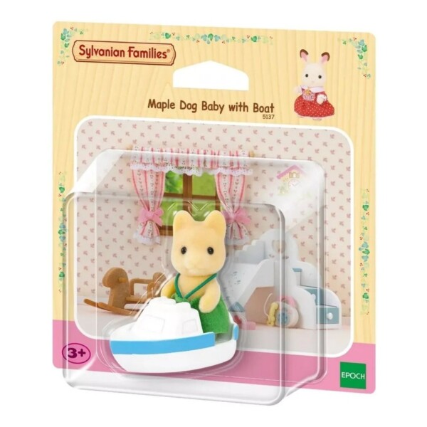 Sylvanian Families Bebé Perro Con Barco Juguete Niños Sylvanian Families Bebé Perro Con Barco Juguete Niños