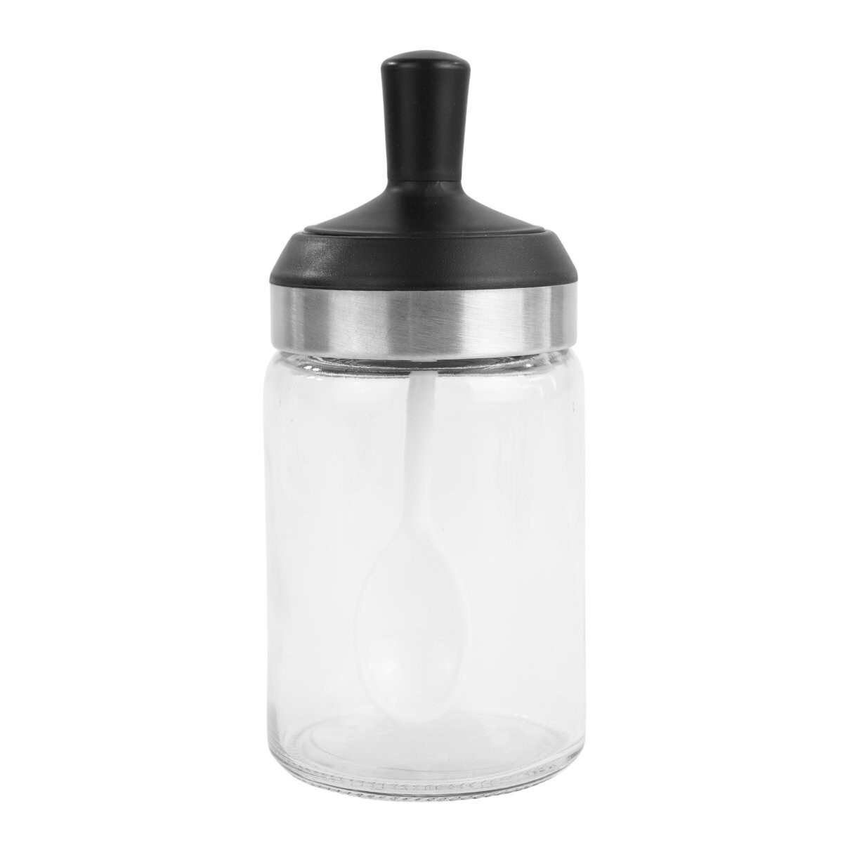 Azucarero de vidrio con cuchara 