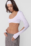 Top Manga Larga Quiver Blanco