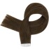 Extensiones Adhesivas Cabello Pelo Natural 40ud 60cm Largo Color Variante Castaño