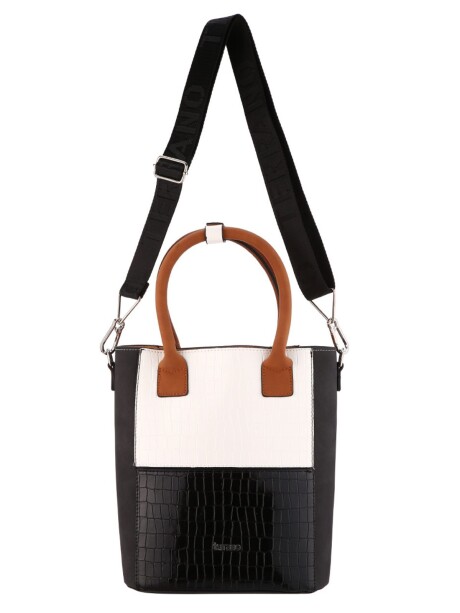 Matera de Mano con Correa Black & White