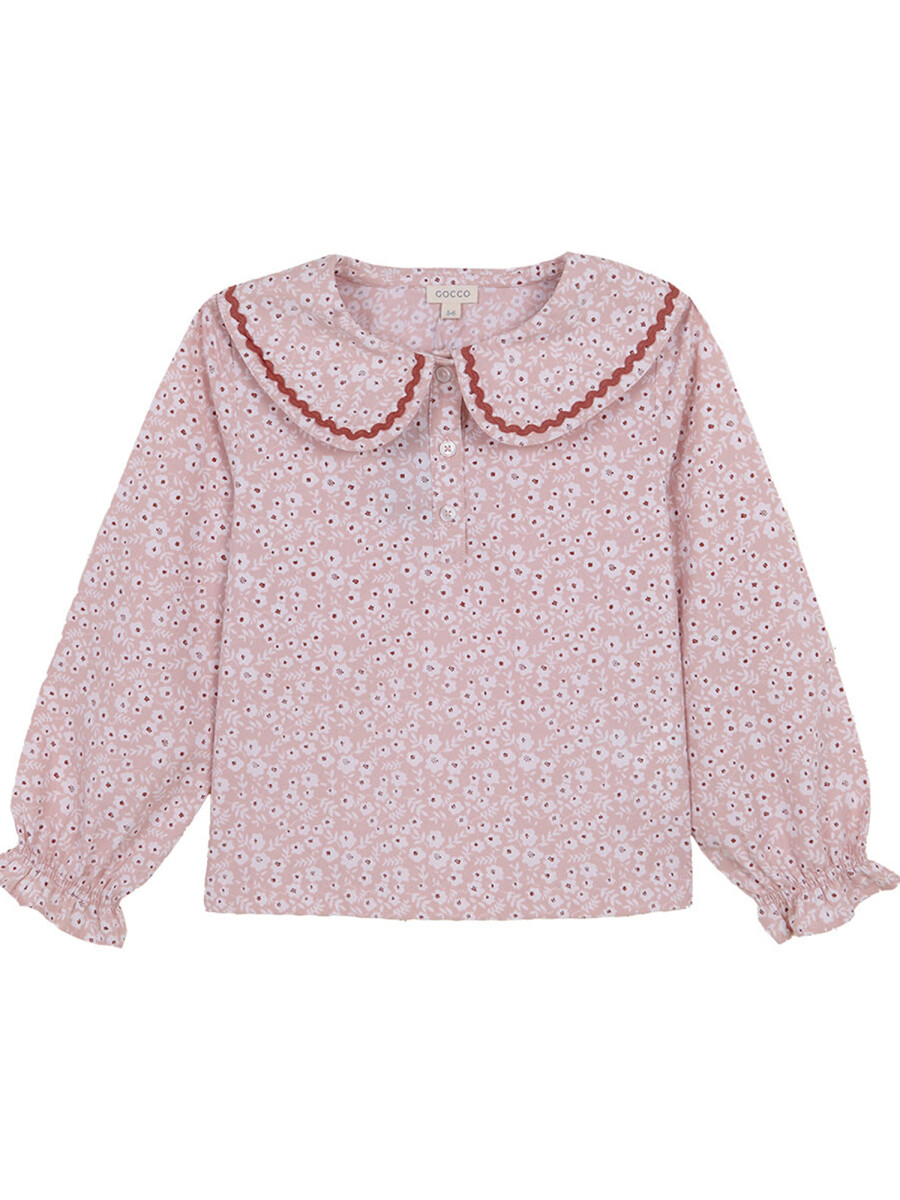 Pijama Estampado De Flores Rosa Bb