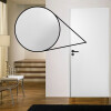Puerta Desarmada Interior en MDF con Marco y Cerradura Lumax Blanca lisa Herraje Negro