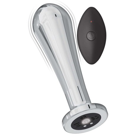 Plug Anal Vibrador con Control Ass-Sation Metal Silver