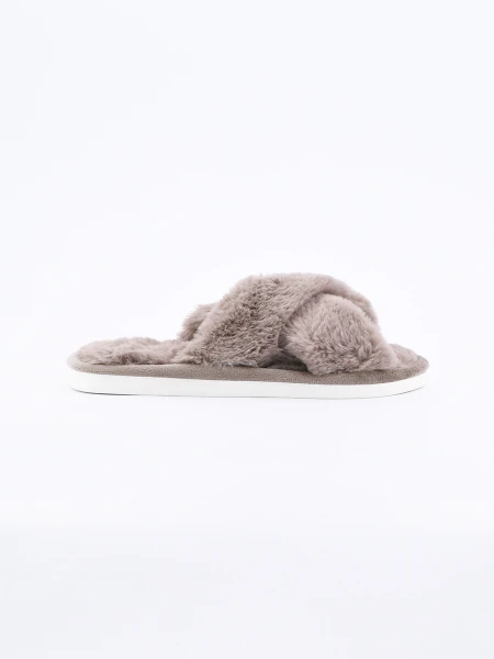 PANTUFLA MILI MARRON