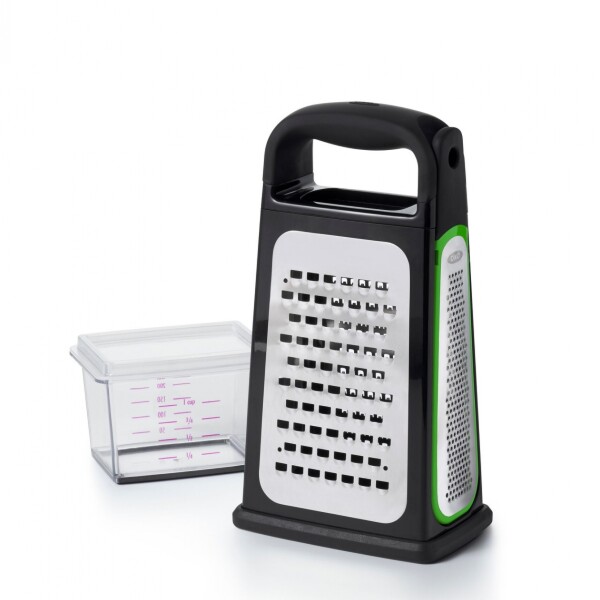 RALLADOR C/ZESTER Y RECIPIENTE NEGRO OXO RALLADOR C/ZESTER Y RECIPIENTE NEGRO OXO