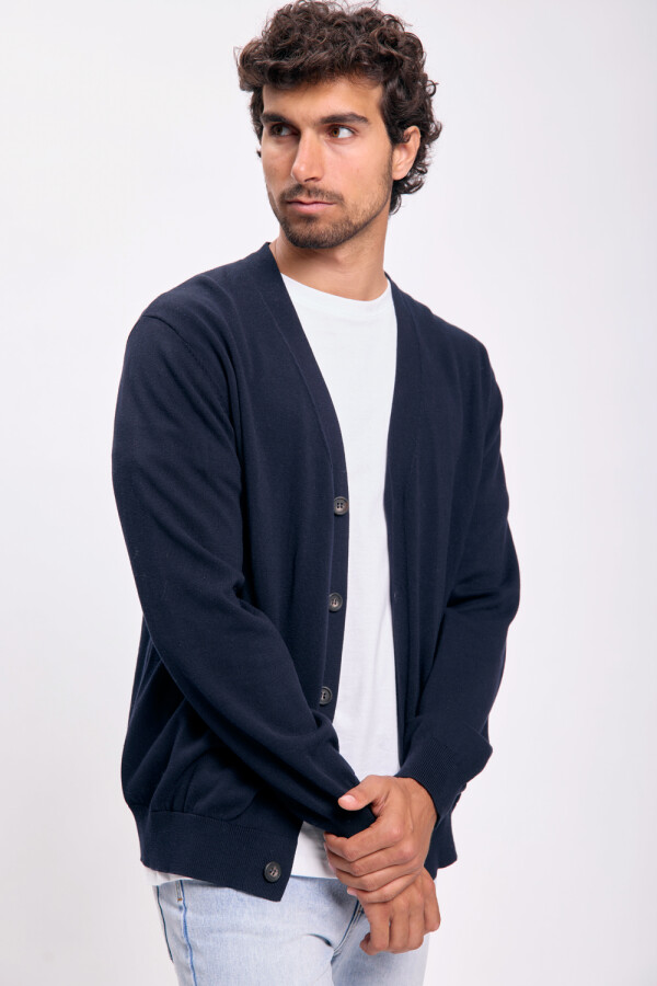 Cardigan punto Azul Marino