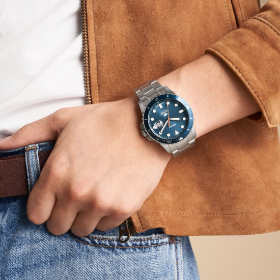 Reloj Fossil Deportivo Acero Inoxidable Plata 0