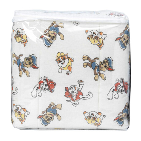 Acolchado Infantil Paw Patrol 130 Hilos 1 Plaza 100% Algodón