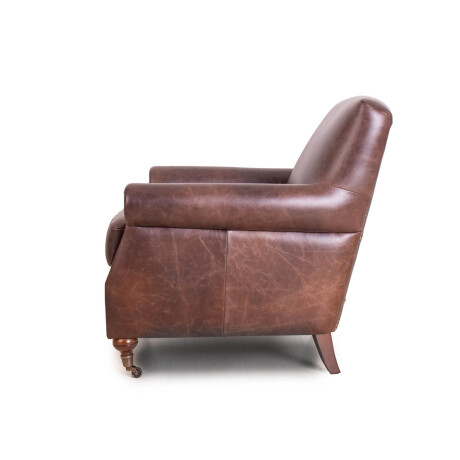 BUTACA 1 CUERPO CUERO-100-NATURAL MARRON MADSON D.BROWN